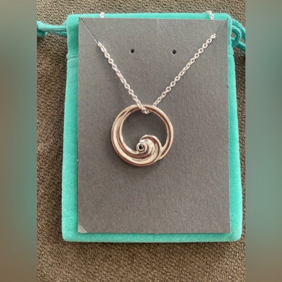 Brilliant Earth Wave Sapphire Pendant - Picture 2 of 2